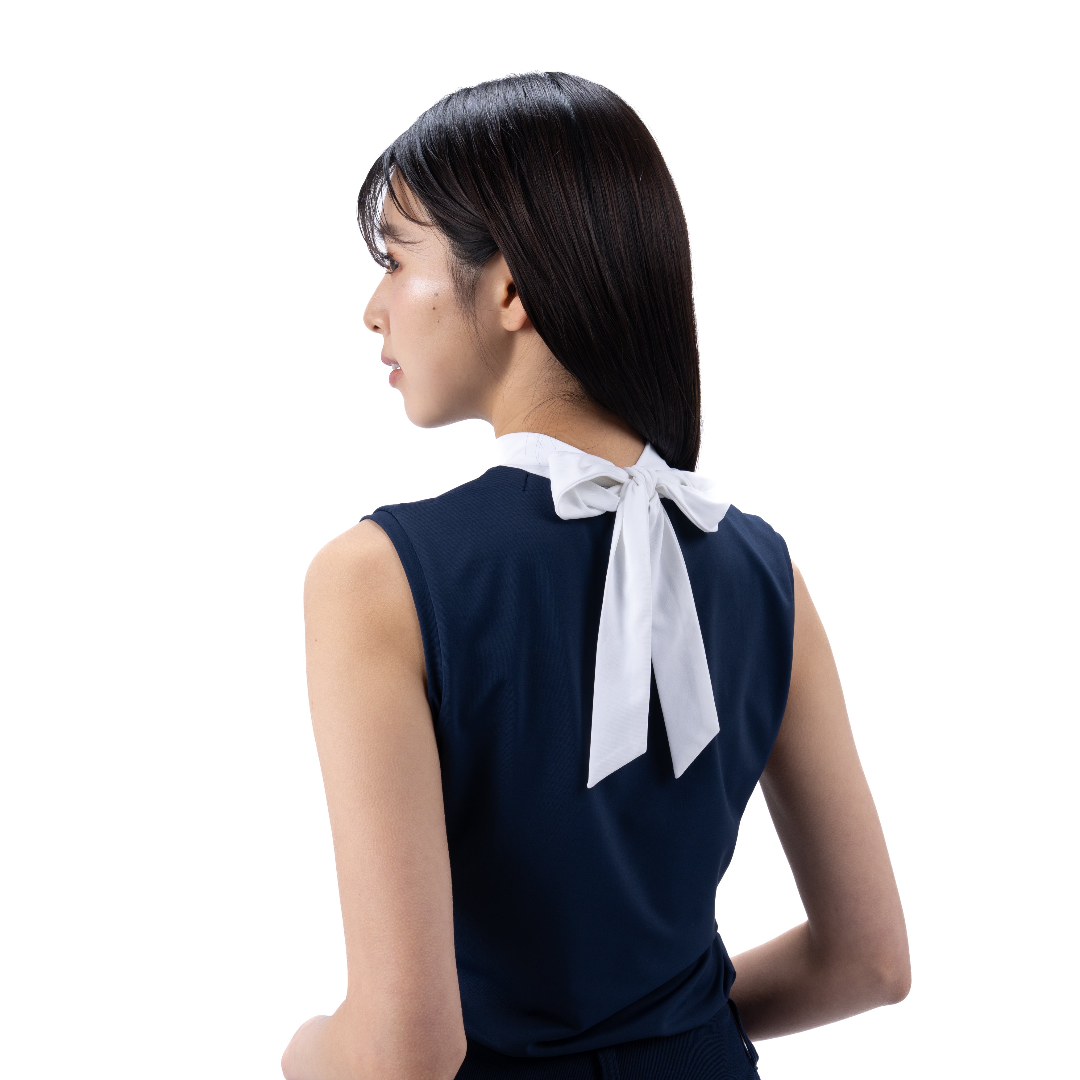 Ribbon Mock Sleeveless