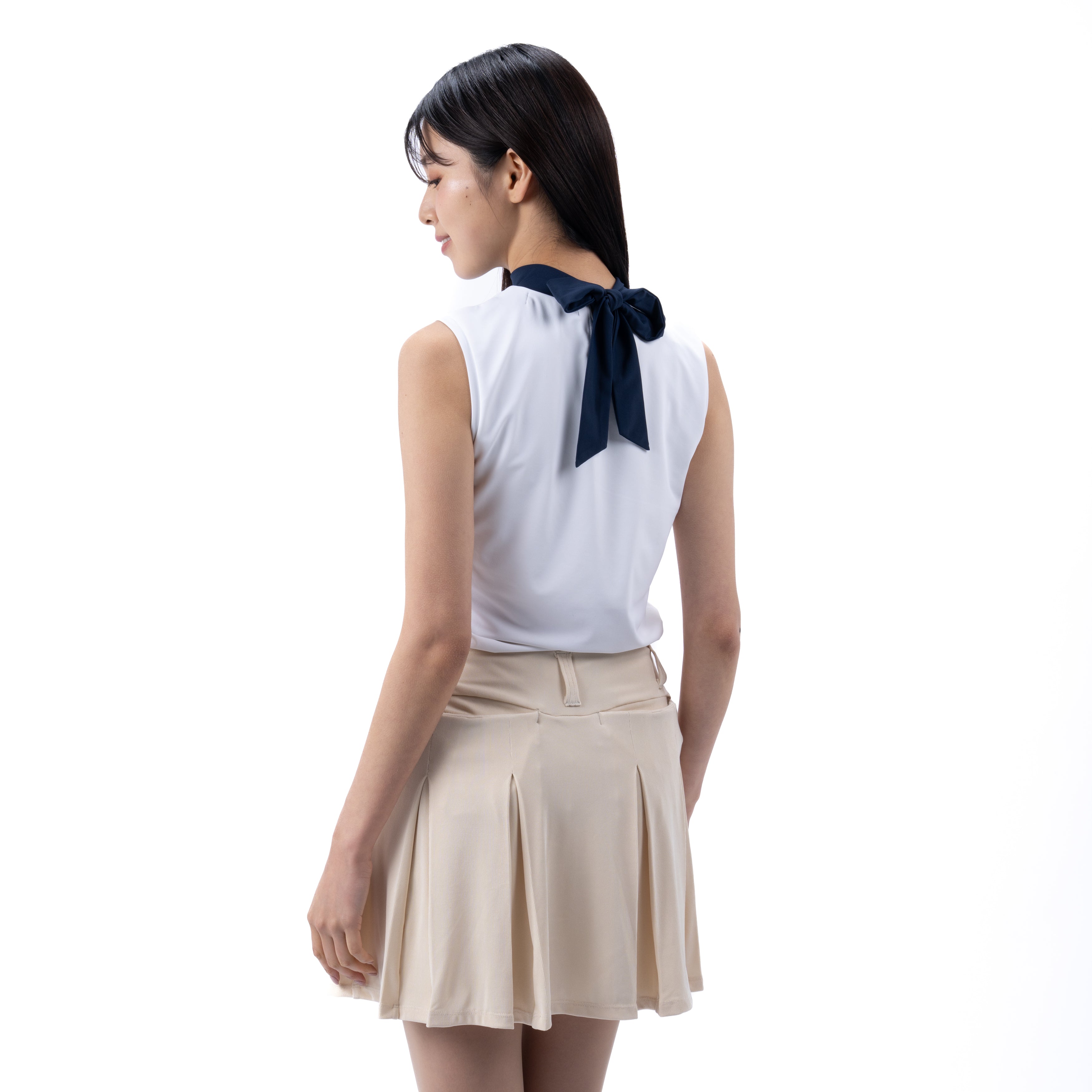 Ribbon Mock Sleeveless