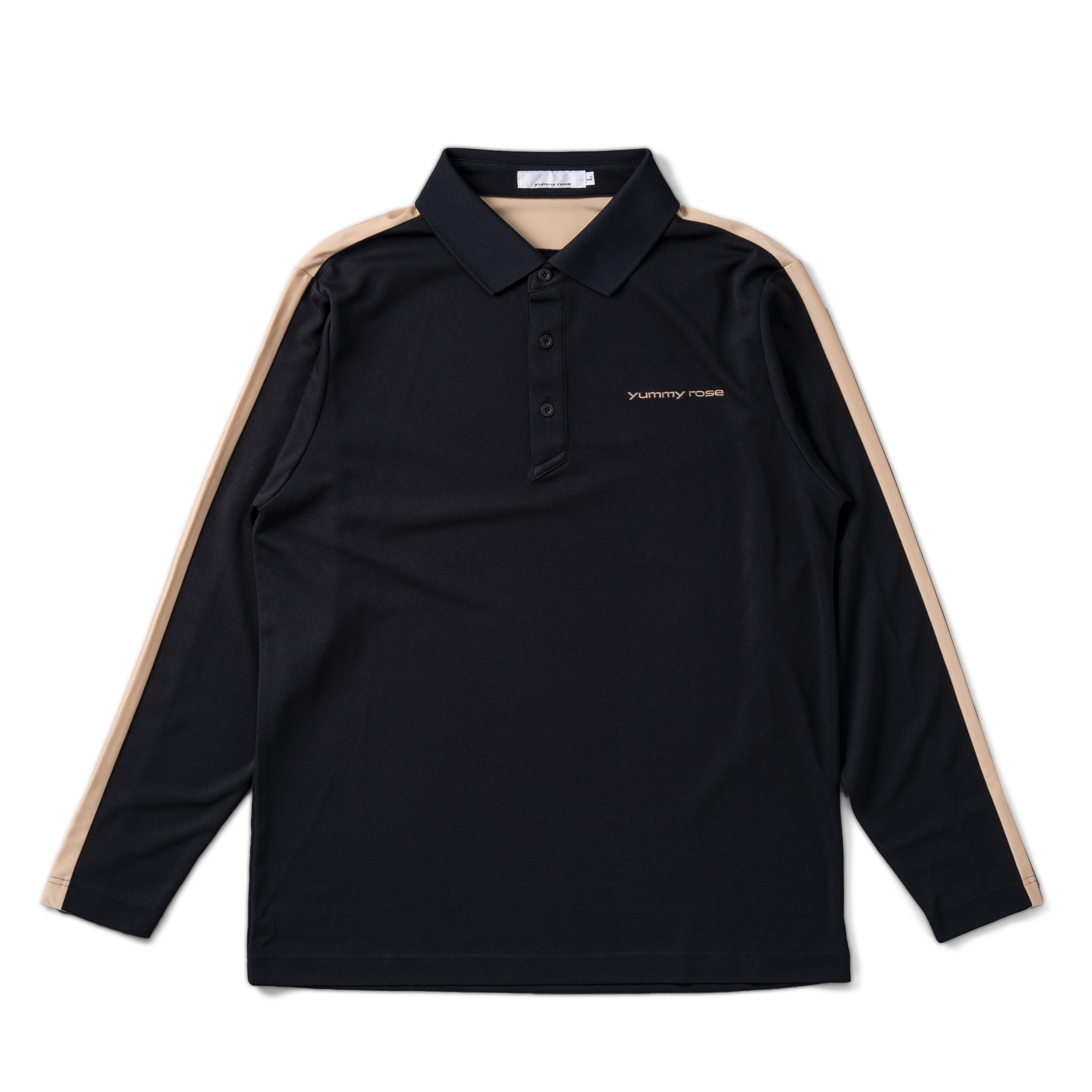 Essential Polo L/S　BLK