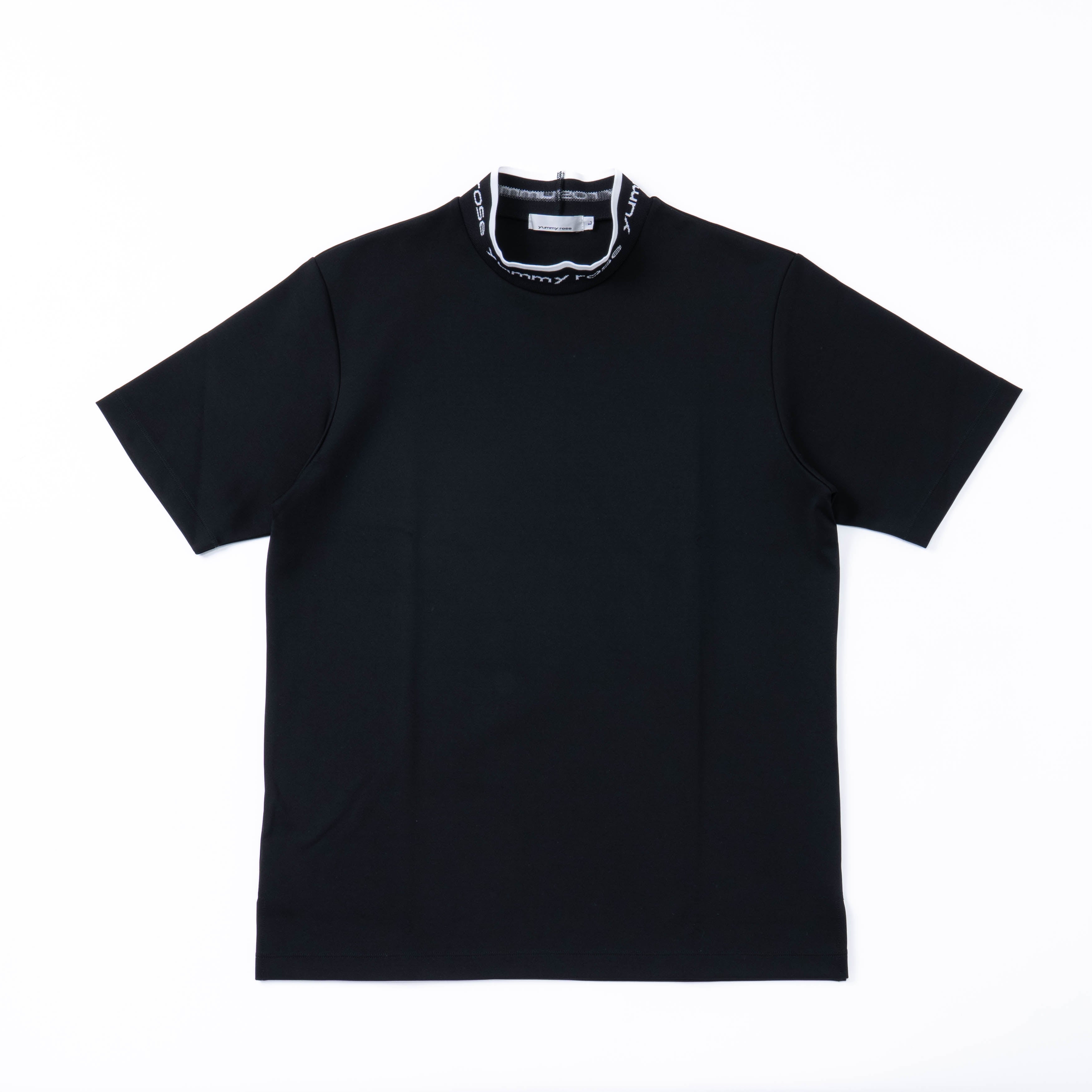 M Mock Neck Logo BLK