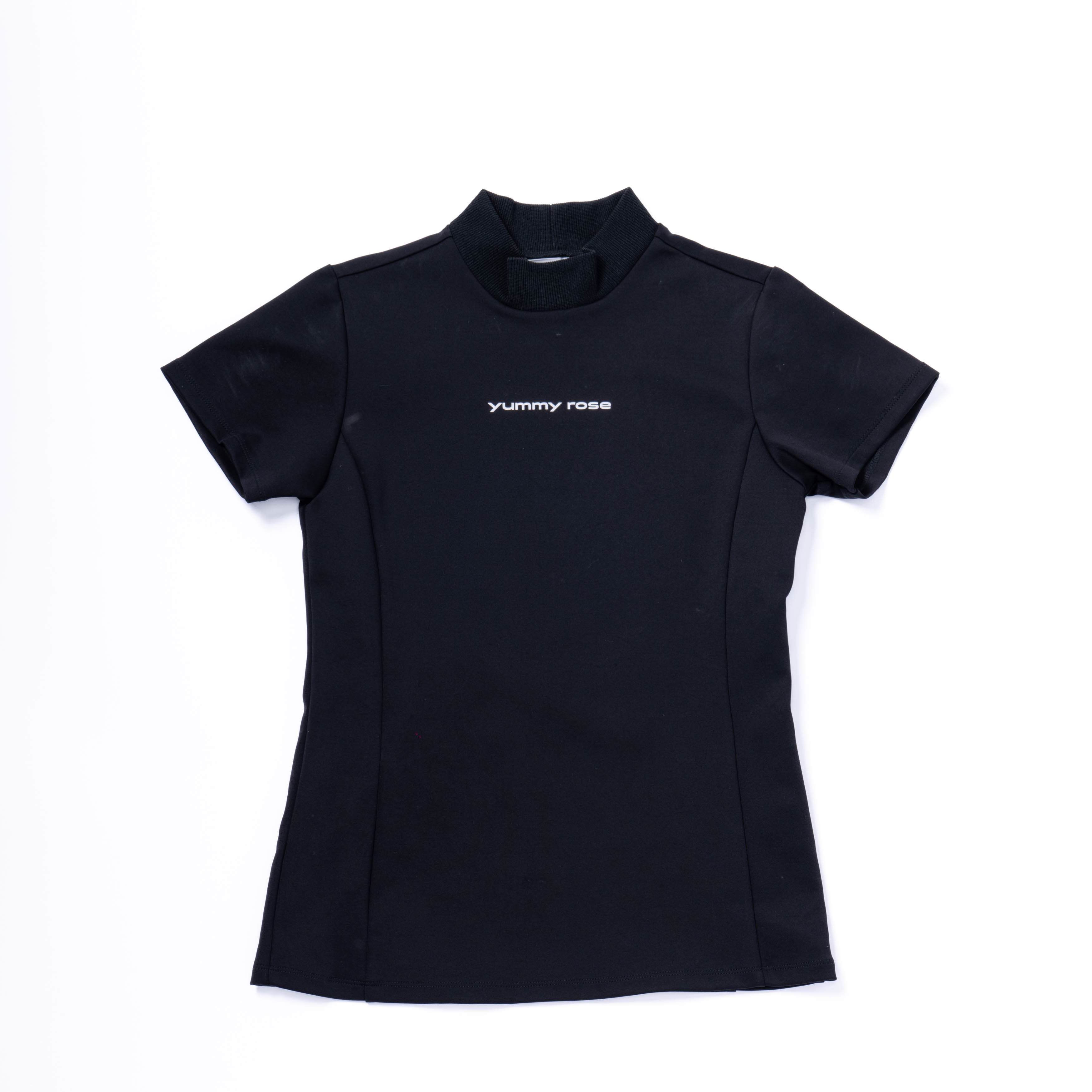 L Mock-Neck-T BLK